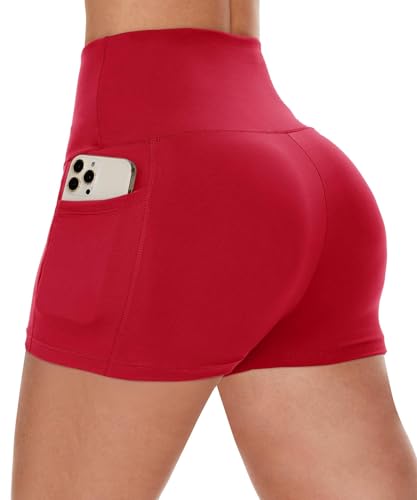 CAMPSNAIL Biker Shorts Women with Pockets - 3