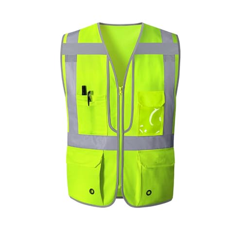 Gilet de sécurité réfléchissant esmen XL résistant avec fermeture éclair