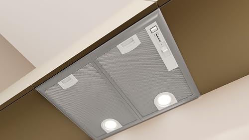 NEFF D5655X2, N 30, Lüfterbaustein, 53 cm, Made in Germany, Intensivstufe, LED-Licht, hocheffiziente Abzugsleistung, besonders leise, Silbermetallic