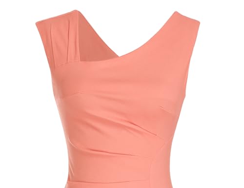 Image of MUXXN Women's Retro 1950s Style Sleeveless Slim Business Pencil Dress