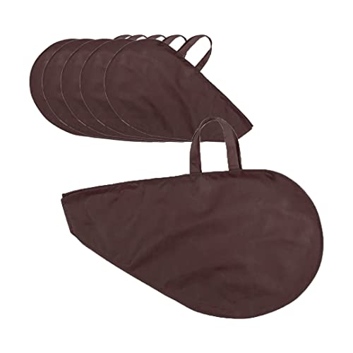 Deliex delicias de Extremadura Lote 10 bolsas para jamón con asas. Funda para JAMONES IBERICOS - Jamon curado-Bolsa para jamón Un Buen jamón Debe IR presentado como se Merece (Marrón)