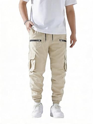 Image of Lymio Cargo for Men | Cotton Cargo Pant | Drawstring Waist Pant (Also Available in Plus Sizes) (34-37)