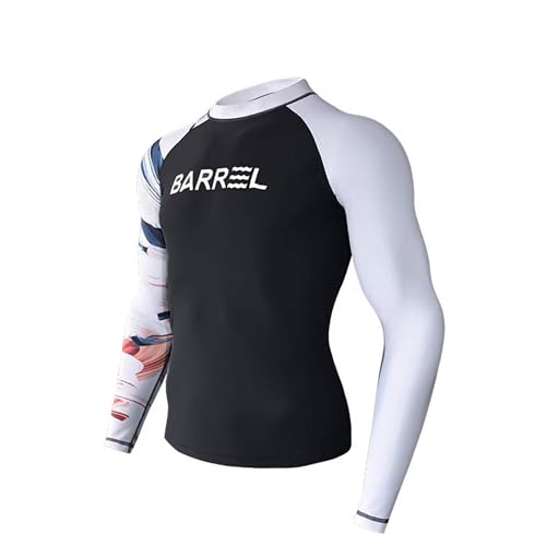 Legou Men's Split Wetsuit Surf Wetsuit Free Matching Set Black White top XXL