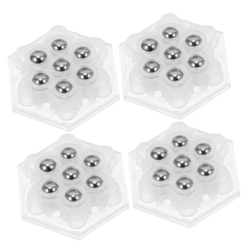 Roulettes pivotantes silencieuses Cabilock adhésives à 360 degrés pour bac de rangement