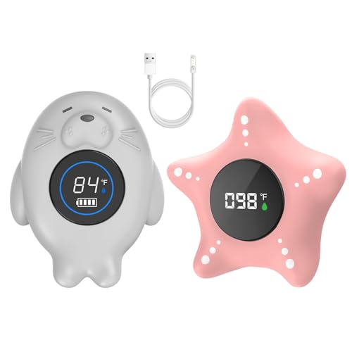 Image of Traditional Water Temperature Gauge & Rechargeable Bath Thermometer for Baby