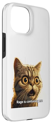 Coque pour iPhone 15 Rage Is Consuming Me Meme Cat Meme Curieusement Specific Memes Joke – vue 3