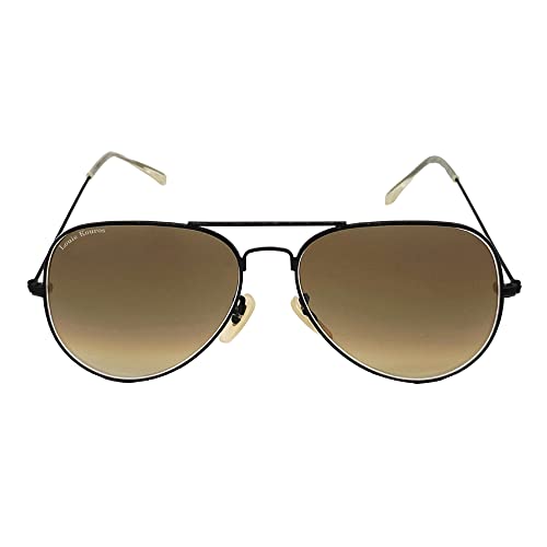 Image of Louis Kouros Armstoner Aviator Classic Trendy 3026 sunglasses | Mirror Lens | 400 UV Protected | For Men's Women's | Medium | 62mm Lens Width