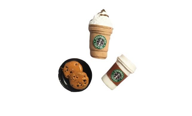 BRIKSHI Fridge Magnet Miniature Food 3D Fridge Magnet Best Souvenir Gift 100% Made in India (Star Bucks Coffe)-image-26