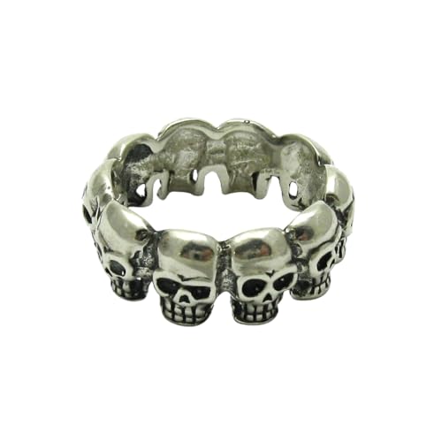 Bague en argent 925 Tête de mort Empress R001614