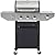 3-Burners Propane Gas Grill with Side Burner, Outdoor Stainless Steel BBQ Grill Built-in Thermometer, 37000 BTU Output Grill for Outdoor BBQ and Camping, Patio Garden Backyard Barbecue