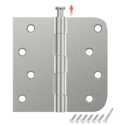 Encuentra reviews de Bisagra libro exterior - cinco favoritos. 35 HOSOM - Paquete de 3 bisagras exteriores de níquel cepillado para puerta de 4 pulgadas, radio de 5/8 pulgadas, pasador extraíble, perfecto para puertas delanteras y traseras,...
