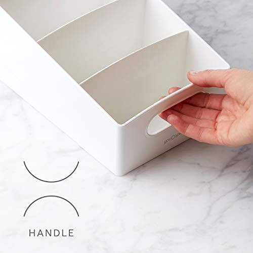 Youcopia 3 Packet And Snack Shelfbin Tiered Packet & Snack Bin Organizer For Kitchen Cabinet Pantry, Small, White #TOP1