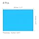 QUARKZMAN 4 Stück A4 Gel Light Lighting Filter Overlay Transparente Farbkorrektur Kunststoff Vinyl PVC Folien Fotografie Fernsehen Blau, 0,2mm