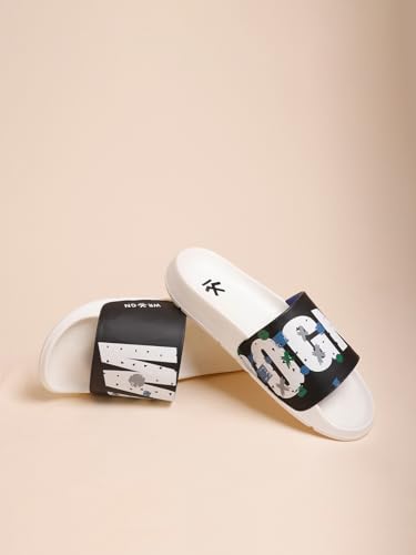 Image of WROGN Men's Anti-slip Sliders | Lightweight EVA Sole | Foam Padded Comfort