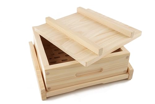 BOUMBI Hinoki wood Square Steamer, available for 8.6-9.6 inces round pots (11 x 11 x 3.54 inches) by BOUMBI - Image 9