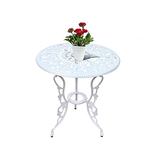 アルミテーブル ガーデンテーブル ベランダ テラス アウトドア アンティーク調 屋外用家具 (色 : F1)