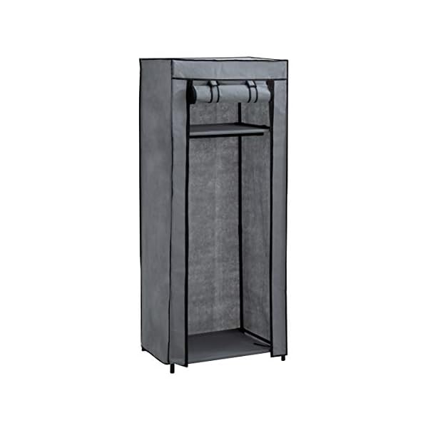 axentia-Armario-de-Tela-Aleacion-de-Acero-Gris-Aprox-60-x-148-x-45-cm axentia-Armario-de-Tela-Aleacion-de-Acero-Gris-Aprox-60-x-148-x-45-cm