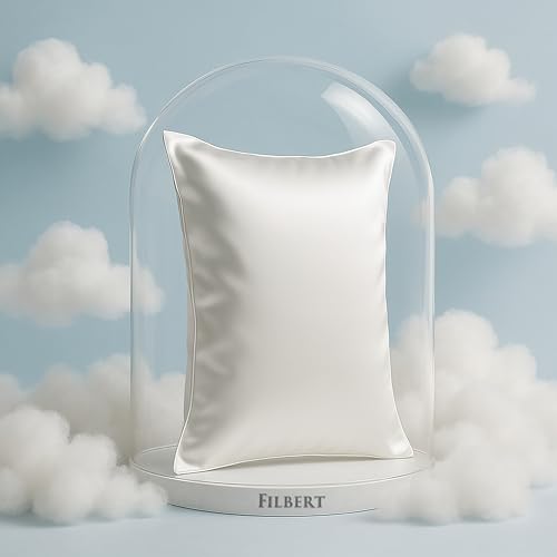 Image of Filbert Premium Satin Pillow Covers | Silky Satin Nights Where Comfort Meets Glamour | Best Gifting Collection - 18 inchx28 inch Inch - White