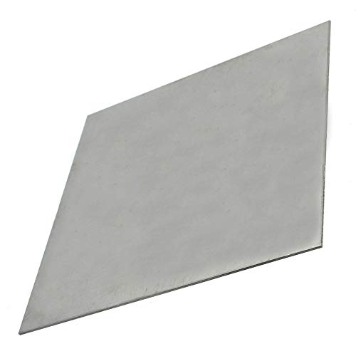 Skypro SILVERTITANIUMPLATE1X100X100MM Ltkj 1Mm Thick Grade 5 Titanium Alloy Metal Sheet Plate Silver 100 X 100 Mm thumb #2