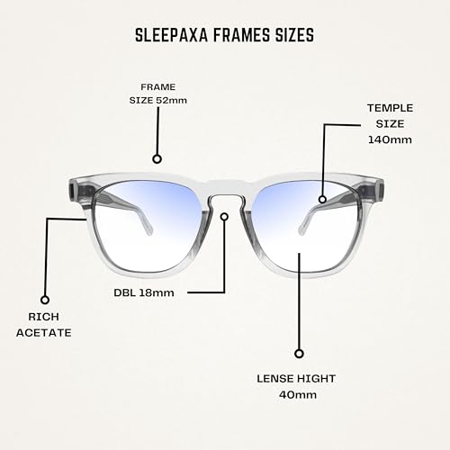 Image of Eclat Crystal White FL41 Tinted Blue Block Migraine Glasses for Migraine, Light Sensitivity, and Photophobia Relief