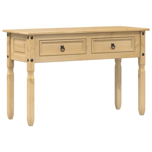 vidaXL Table Console Corona 115x46x73 cm Bois de pin Massif, Table de canapé, Table d'appoint, Table Console de Couloir, Table d'entrée