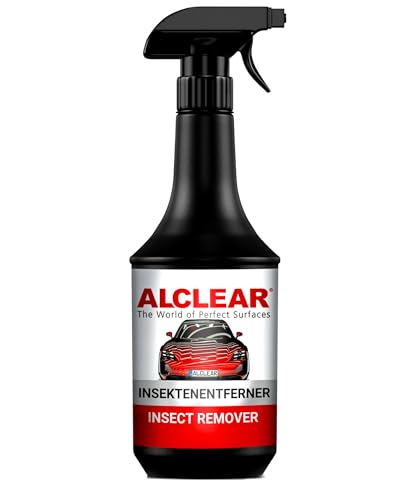 ALCLEAR 721IE Insektenentferner – 1000 ml Spray für Auto & Motorrad – entfernt Insektenreste & Flugrost – für Lack, Glas, Kunststoff, Chrom, Gummi – Vorreiniger zur Karosseriepflege vor der Autowäsche
