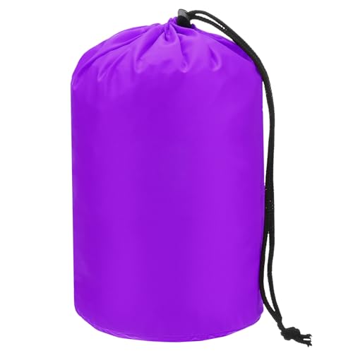 TIXIPEM Stuff Sack [1PCS] - Waterproof Outdoor Storage Sacks Use for Backpacking & Traveling & Hiking - [Purple-5 x 10 in/ 13 x 25CM] Ultralight Drawstring Bags