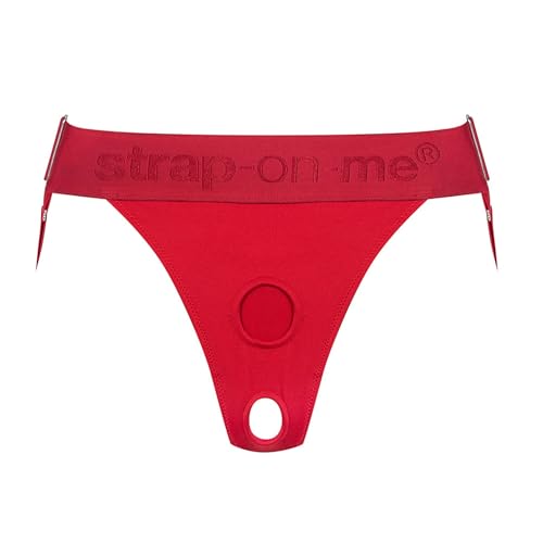 strap-on-me Harnais Lingerie Unique:Gode Ceinture pour Femme - Rouge