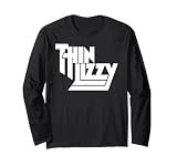 Thin Lizzy White Stacked Logo 長袖Tシャツ
