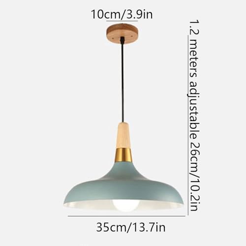 Lámpara de techo de madera negra y metal para decoración interior de dormitorios 2