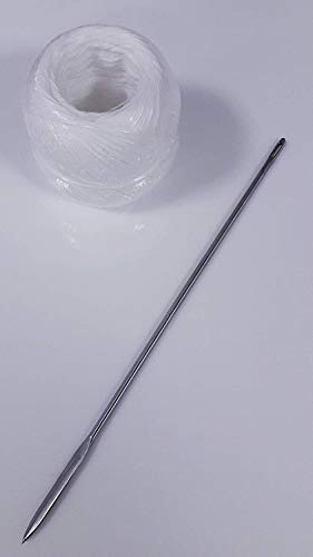 FISCHER Aiguille à brider 25 cm Acier inoxydable ronde avec pelote ficelle 100 grs