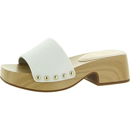 Jessica Simpson Rexile, Sandalia con talón Mujer, Blanco Brillante, 41 EU