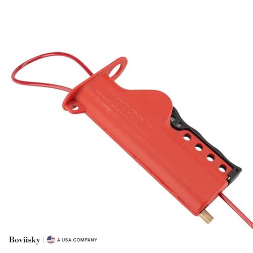 Cable de bloqueo de mano de metal flexible industrial de 8 pies 6