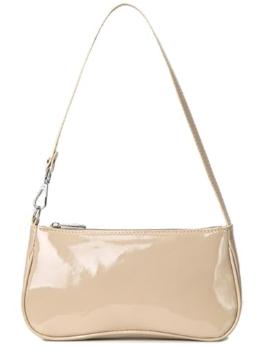 Image of Patent Leather Evening Purse Shiny Elegant Clutch Purse Mini Shoulder Bag