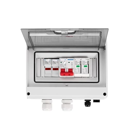 SYXBTNQG ���z�����d PV DC �R���o�C�i�[�{�b�N�X ���T�[�W�ی� 1���� 1�o��DC 600V �q���[�Y MCB SPD HT �h���{�b�N�X IP65(50A DC MCB)