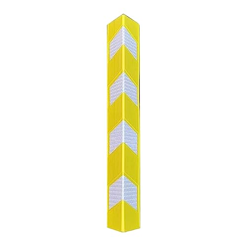 Tianqihao Yellow Wall Corner Protectors,Reflective Corner Protec 0.6Cm Thick Column For Warehouse,Reflective Workshops Ground Floor Garage Wall Corner Guards,-4Pcs