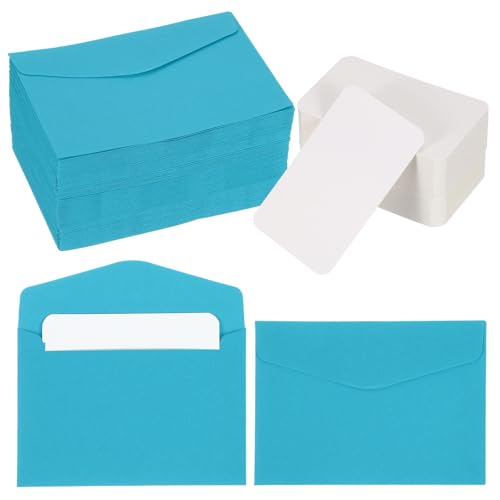 Cartes vierges et mini enveloppes bleues PATIKIL 11,4x8,1 cm pour invitation de mariage