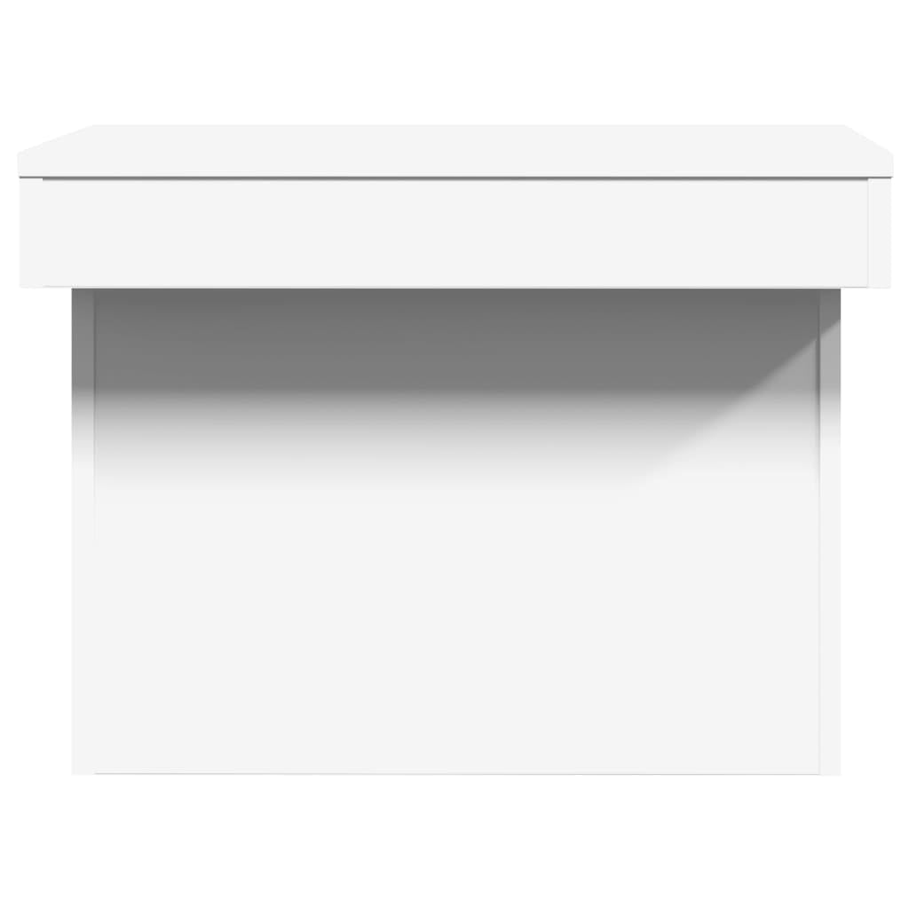 vidaXL Mesa de Centro Madera de ingeniería Blanco 100x55x40 cm