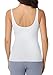 Foucome Nursing Tank Tops for Breastfeeding Comfort Stretch Nursing Cami Shirts with Built in Bra White M