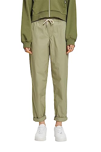 ESPRIT Damen 993EE1B321 Hose, 345/LIGHT Khaki, 38