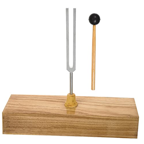 BESPORTBLE 1Set Tuning Fork with Base and Hammer for Physical Acoustic Experiments Durable Musical Tuning Forks for Timbre and Accurate Tuning Easy to Use Educational Tool