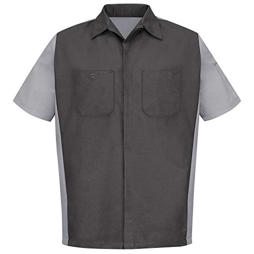 Image of Red Kap Short Sleeve Two-Tone Crew Shirt