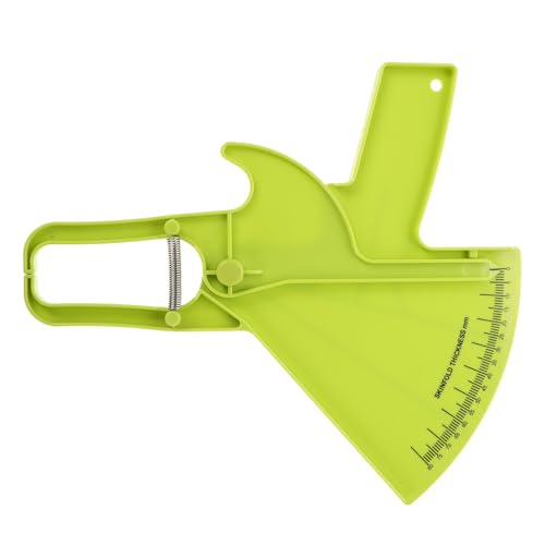 ibasenice Calibrador de Pliegues Cutáneos para Medición Precisa de Grasa Corporal Regla de Grasa Corporal Portátil en Plástico Resistente Herramienta Multifuncional para Fitness y Control
