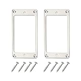 2PCS Yootones Metal Humbucker Pickup Ring Cover Frame Replacement Compatible with LP/SG Guitar...