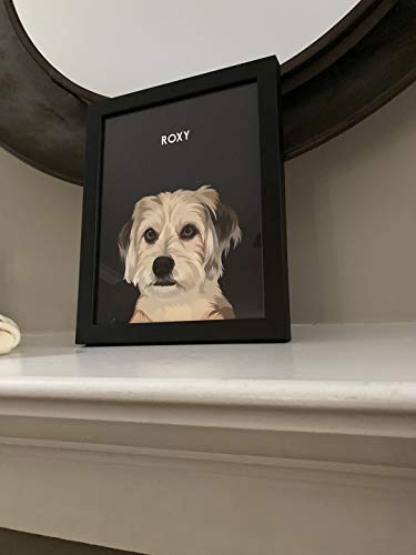 Kindred Splendor Modern Custom Portrait Poster Prints With Your Photos For Pet/Animal, Personalized Pictures For Wall To Print Framed Christmas Stocking Stuffers Gift (Charcoal, 12X16) #TOP3