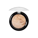 LAURA GELLER NEW YORK Award-Winning Baked Balance-n-Brighten To Go Color Correcting Powder Foundation - Medium - Buildable Light to Medium Coverage - Demi-Matte Natural Finish