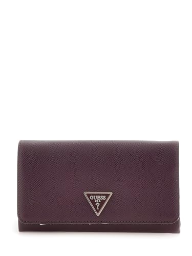 Petit sac GUESS Noelle Aubergine au design structuré à rabat