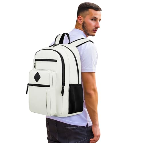 Image of ZUBOND Backpack for School, Lightweight Boys Girls Backpack Fits 15.6 Inch Notebook, Water Bottle Pocket - Ideal for Teens, College Students, Adults