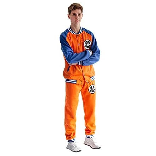 CoolChange Dragon Ball Son Goku Trainingsanzug im Baseball Style mit Jacke und Hose, Größe: L