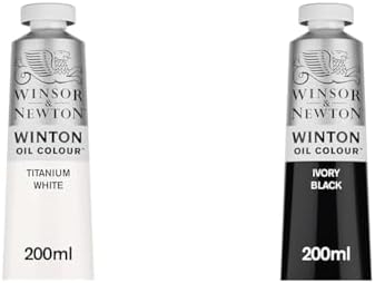 Amazon.com: Winsor & Newton Winton Oil Colour Bundle, 2 x 200ml (6.75 ...